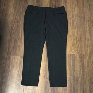 Ann Taylor Black Straight Leg Pants Professional Style